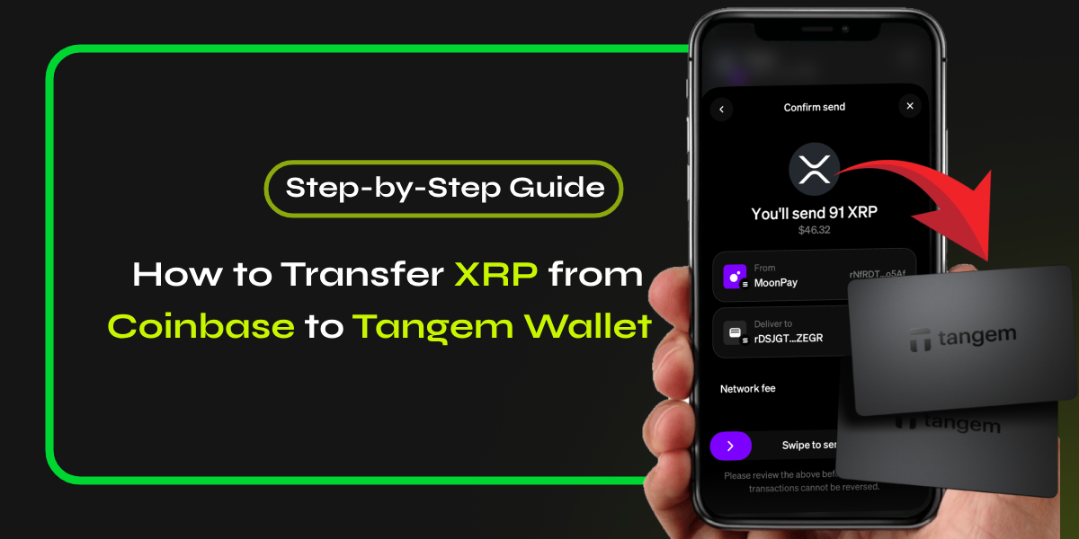 Transfer XRP from Coinbase to Tangem Wallet